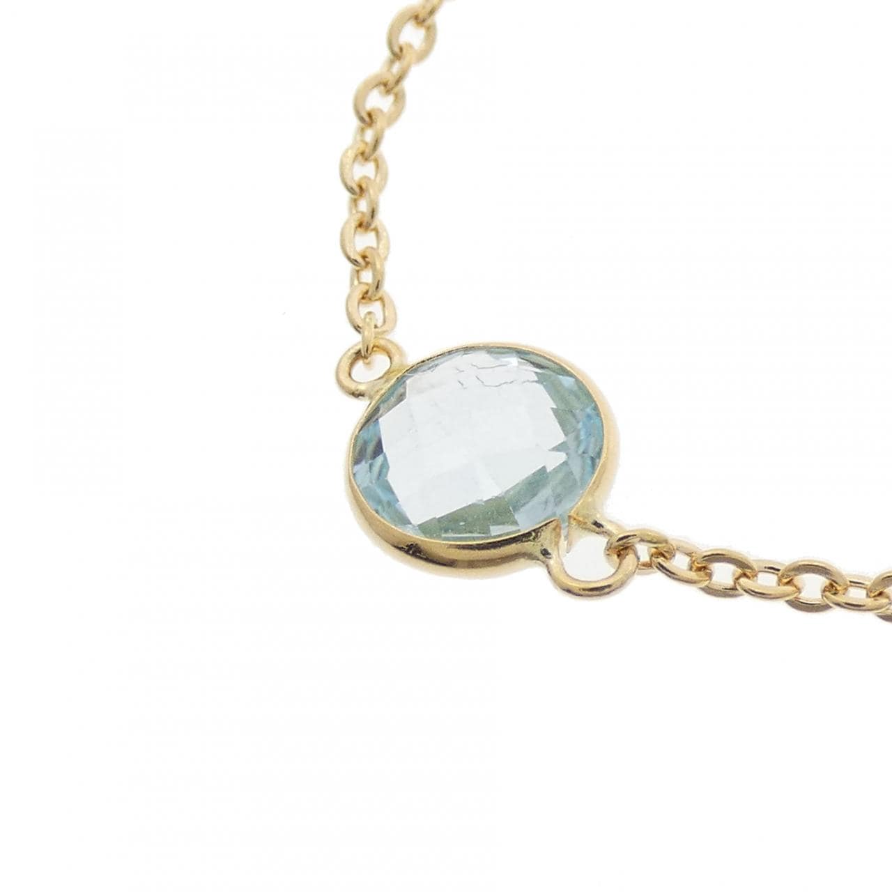 750YG ブルートパーズ ネックレス