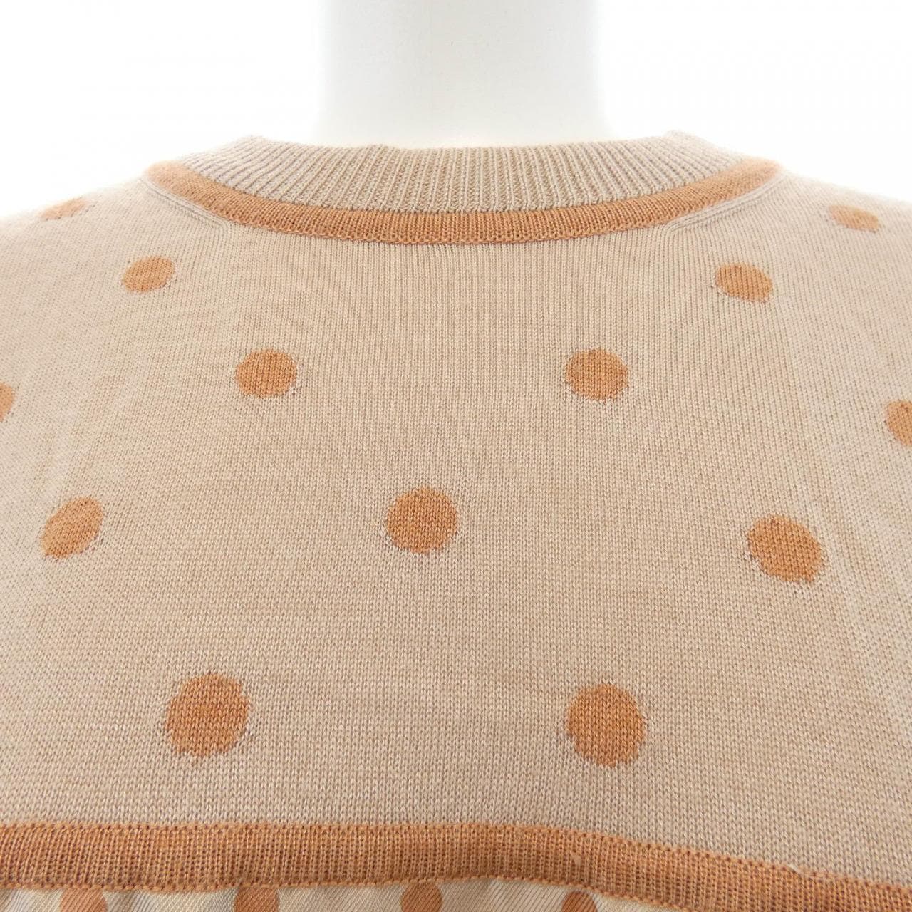 エルメス HERMES CLIL-CLAC A POIS *17-7754 ツイルレーヌ ワンピース
