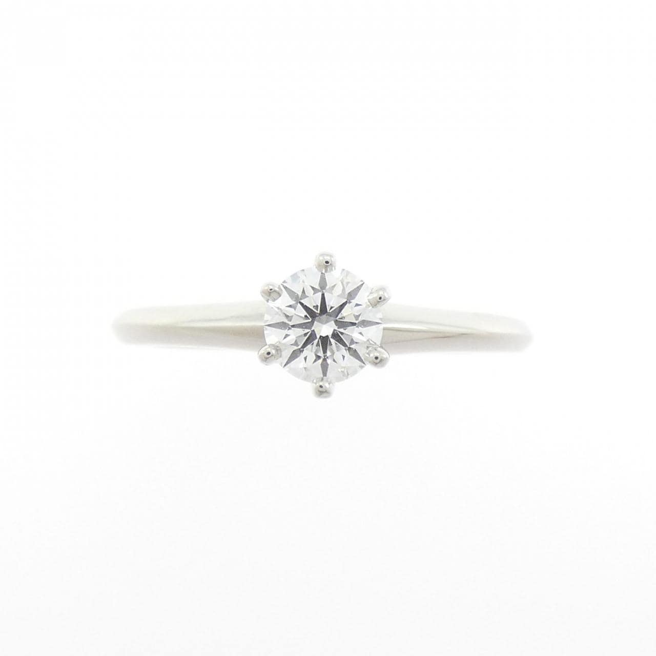 ティファニー クラシックソリティア リング 0.35CT D SI1 EXT