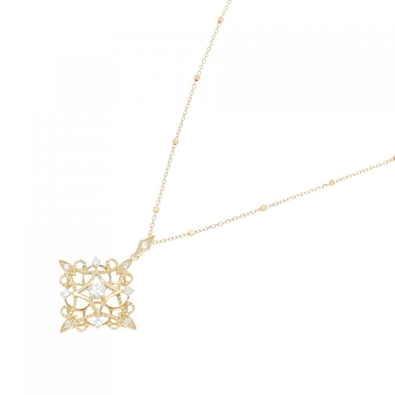 K18YG ダイヤモンド ネックレス 0.20CT