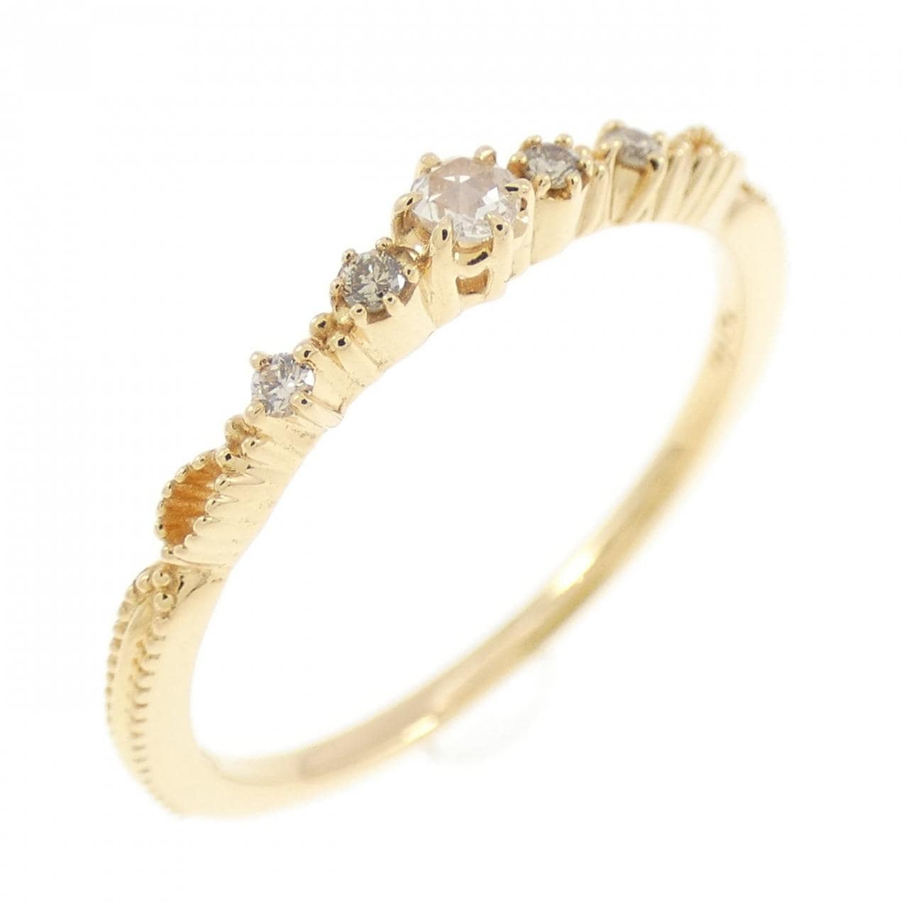 アガット ダイヤモンド リング 0.04CT