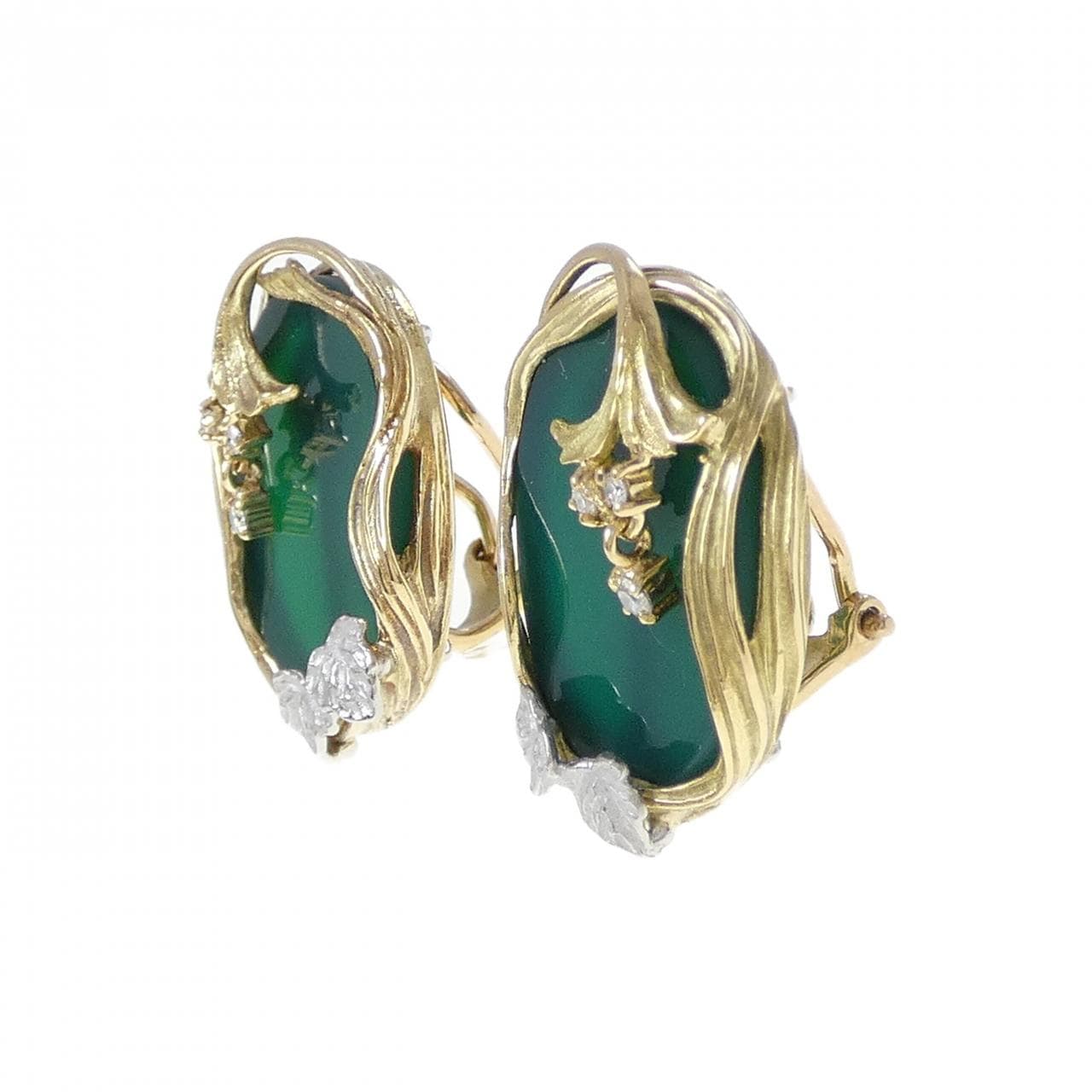 アズ タイム カルセドニー イヤリング