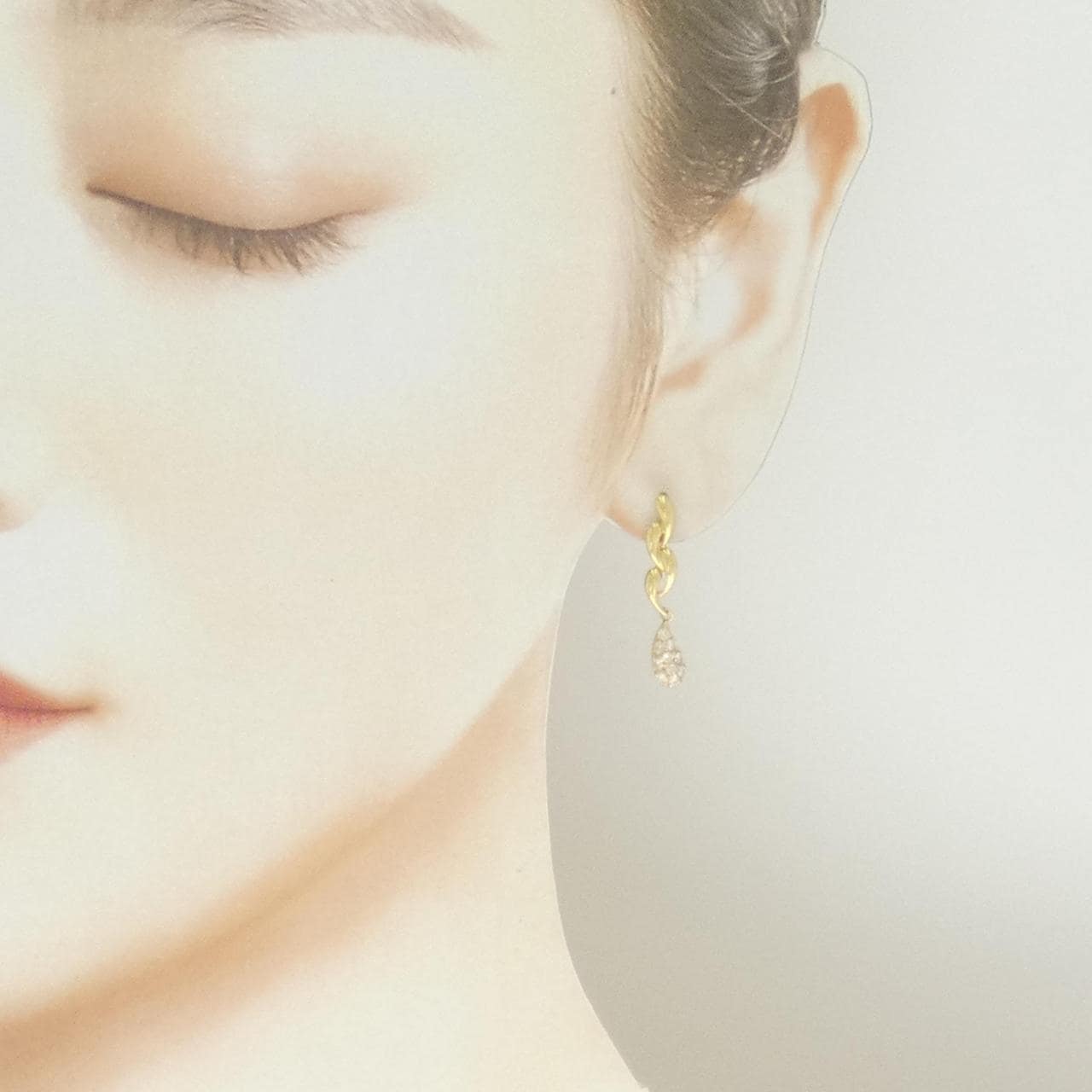 K18YG ダイヤモンド ピアス 0.30CT