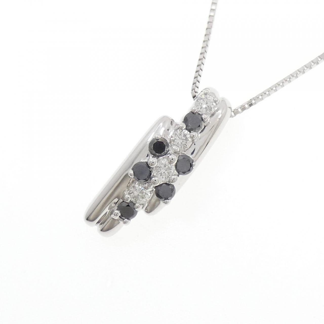 K18WG ダイヤモンド ネックレス 0.25CT