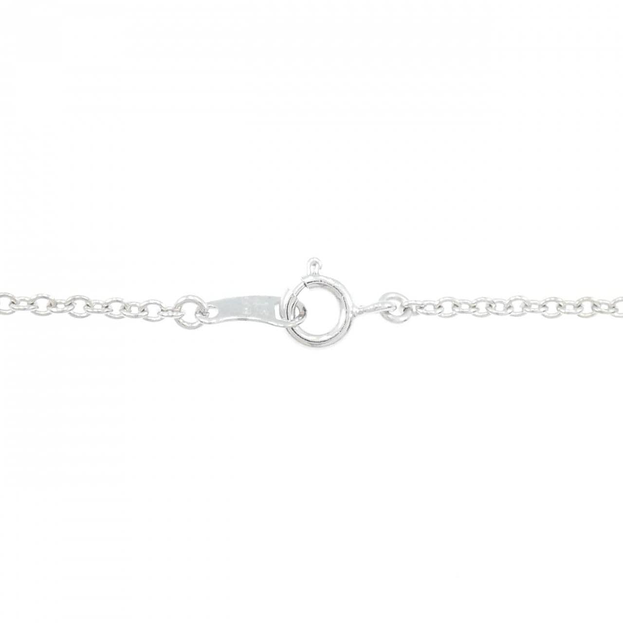 K18WG/750WG パヴェ サファイヤ ネックレス 1.010CT