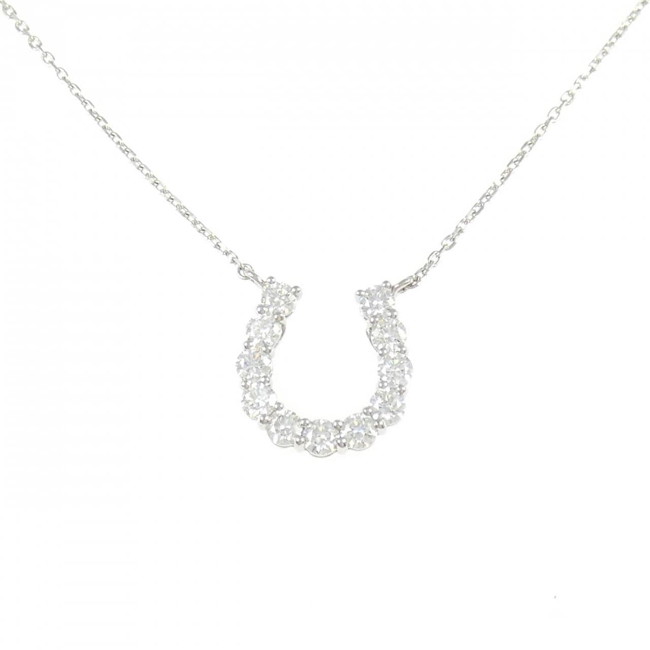 【新品】PT900/PT850 ダイヤモンド ネックレス 1.027CT D VVS1-VS2 VG