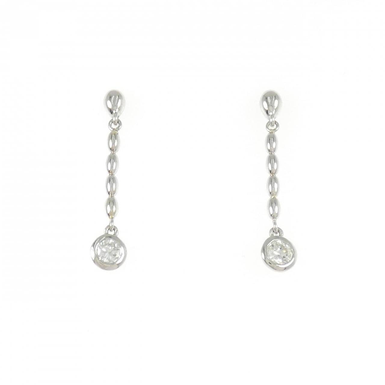 PT900 ダイヤモンド ピアス 0.32CT
