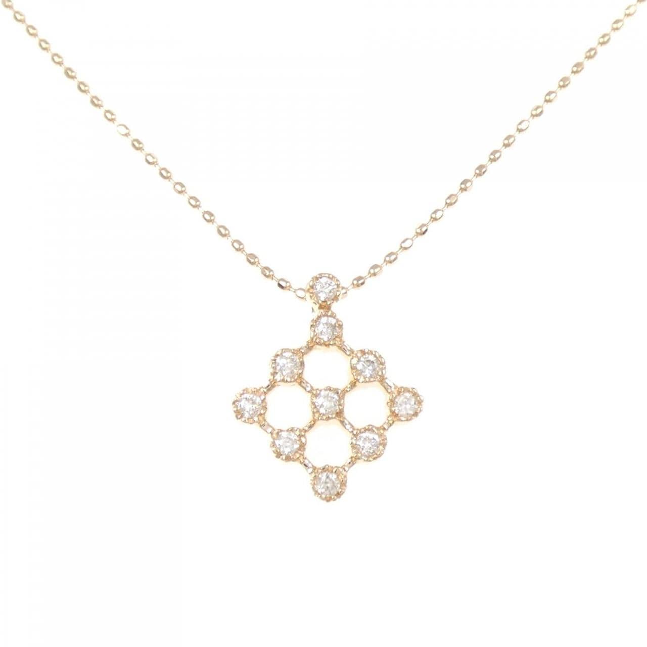 K18PG ダイヤモンド ネックレス 0.10CT