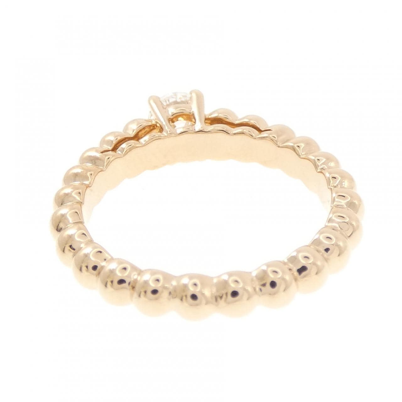 ヴァンクリーフ&アーペル ペルレ ソリティア リング 0.31CT D IF 3EXT