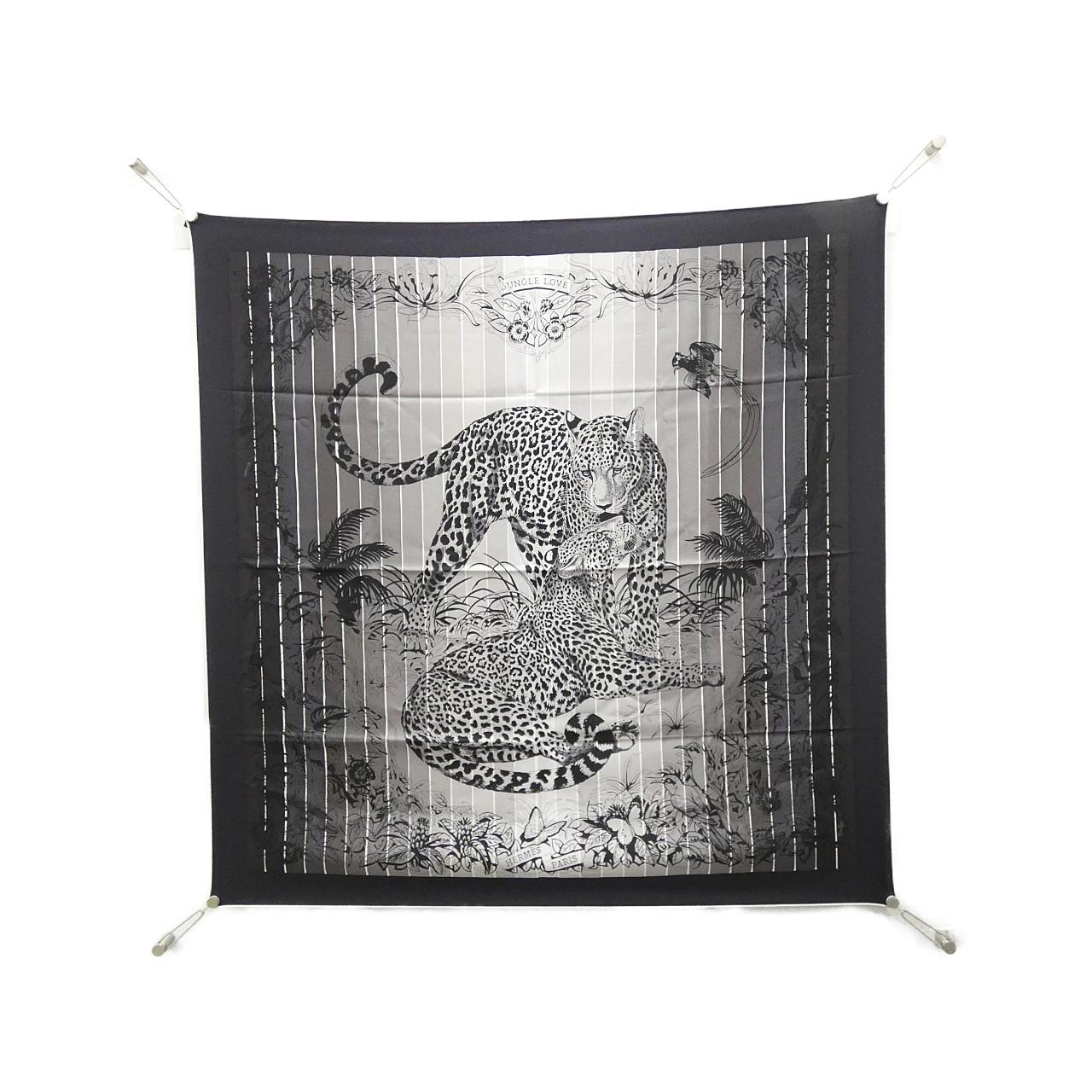 HERMES JUNGLE LOVE RAINBOW Carre 003369S 圍巾