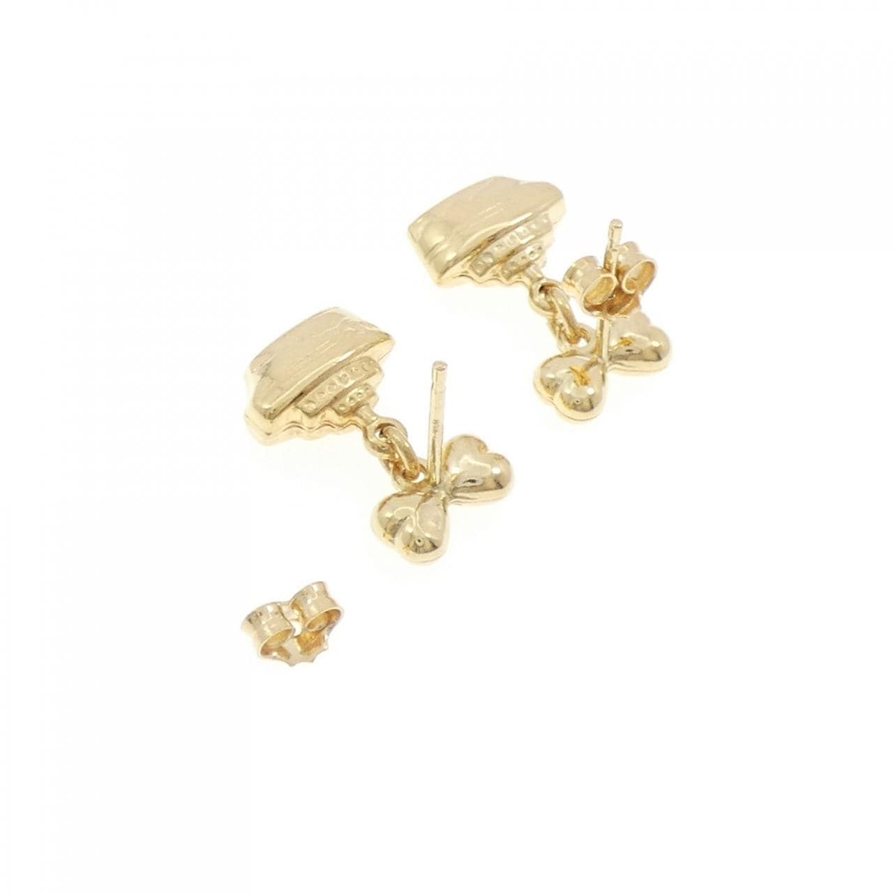 750YG Ribbon x Yacht Earrings