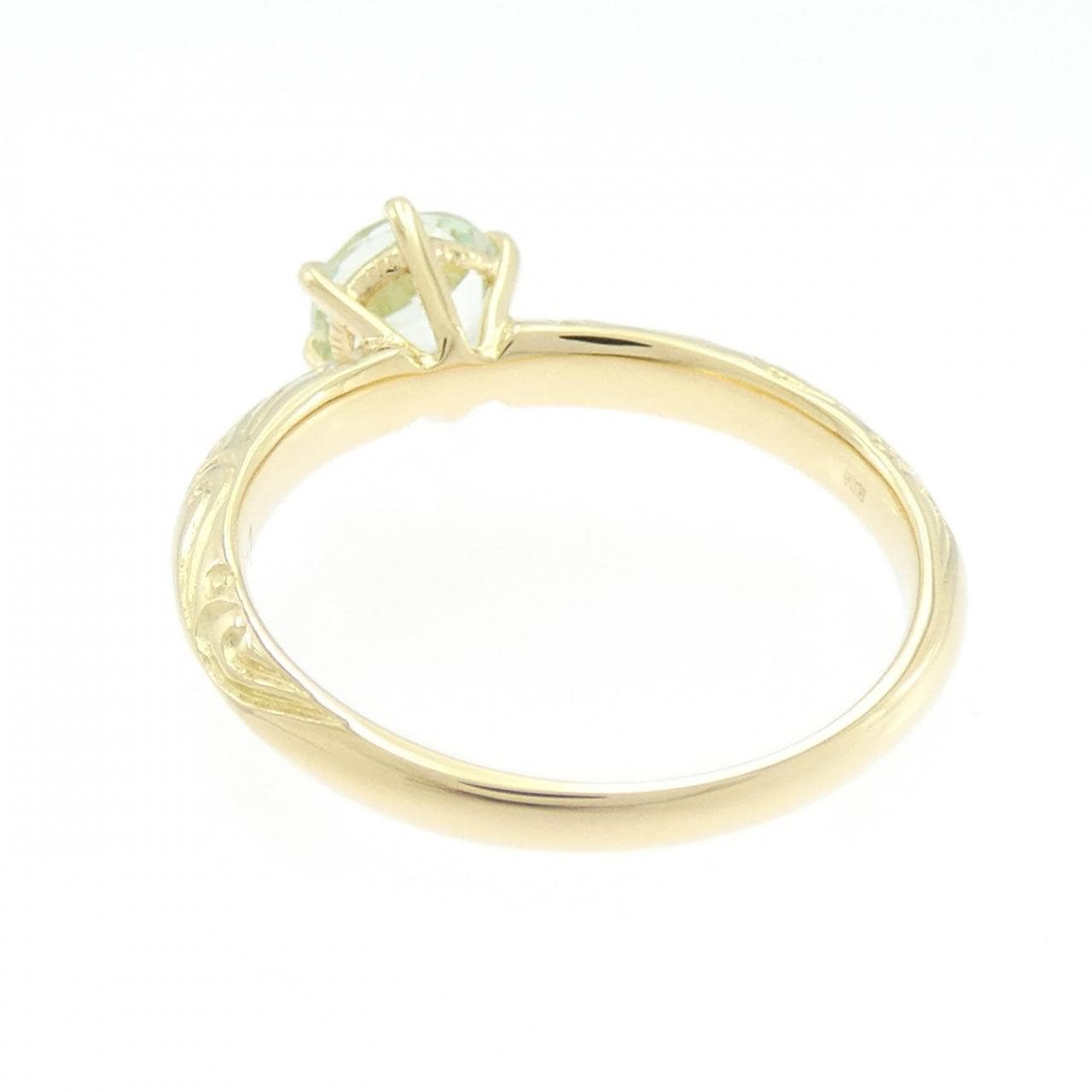 K18YG トルマリン リング 0.77CT