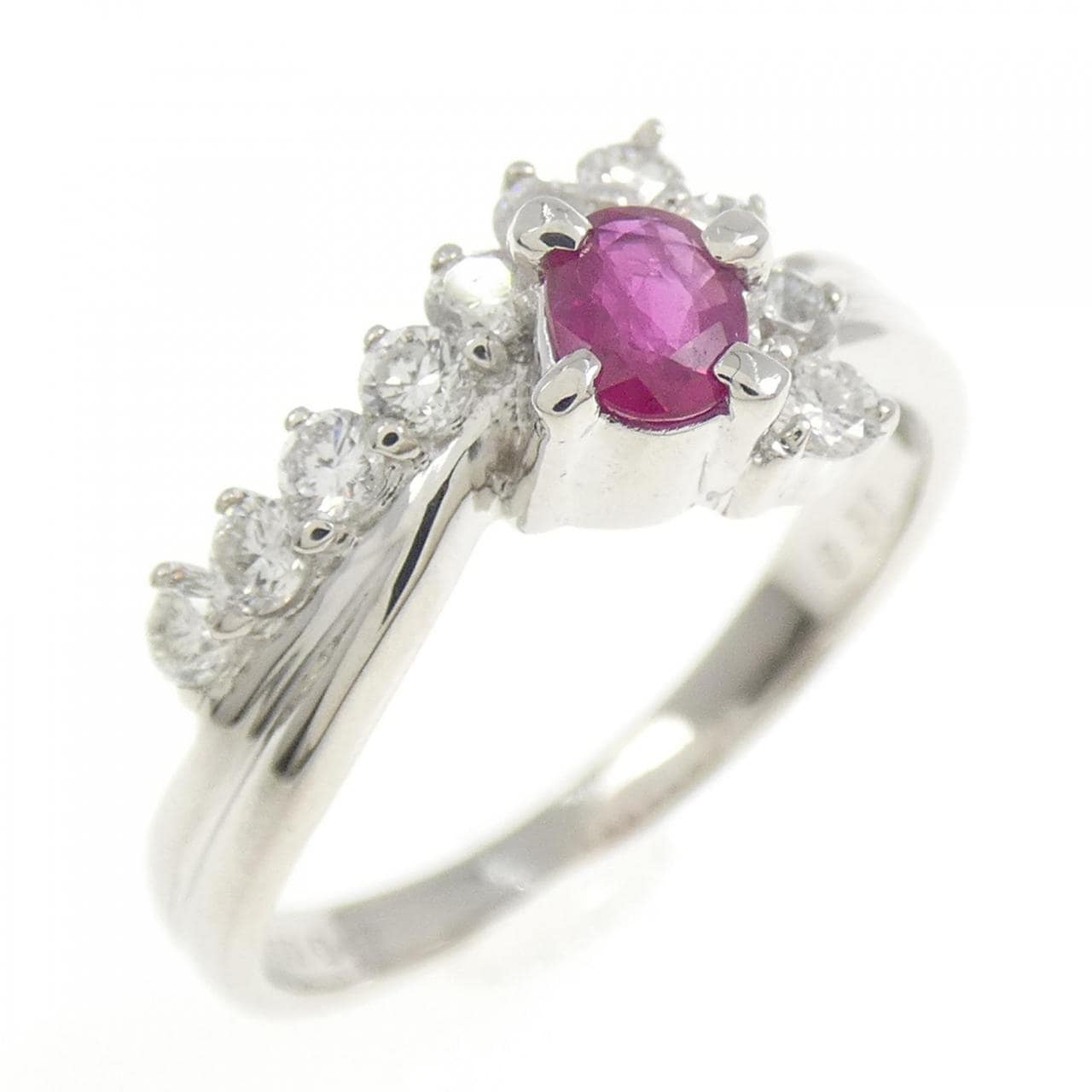 PT900 ルビー リング 0.30CT