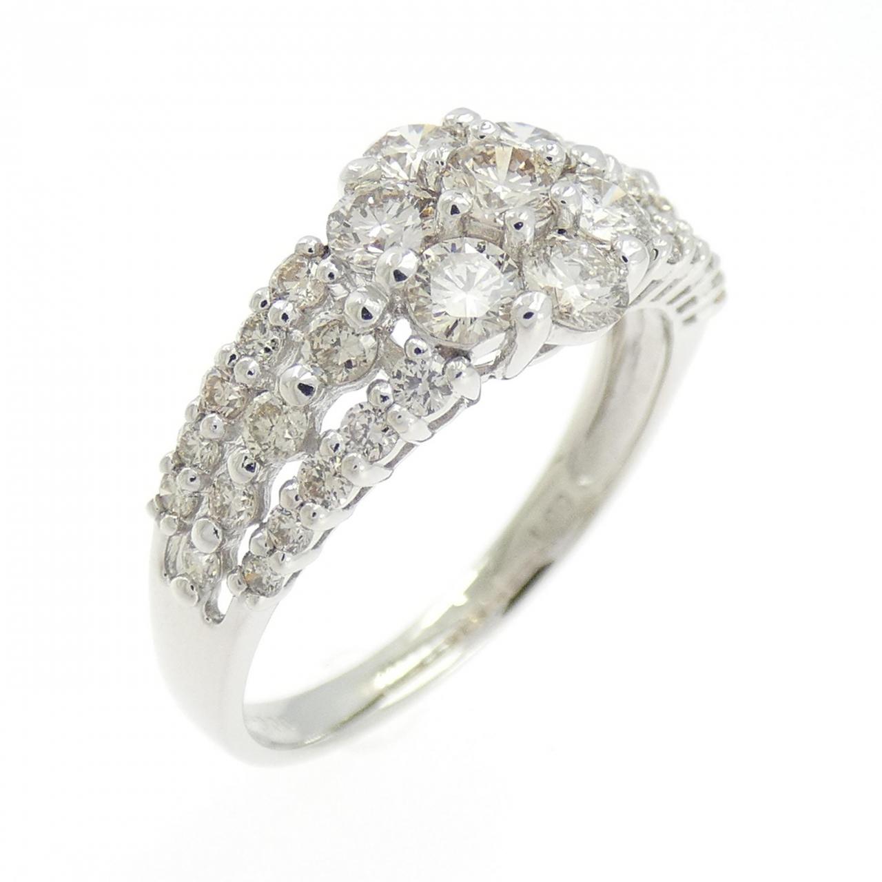 PT900 フラワー ダイヤモンド リング 1.00CT