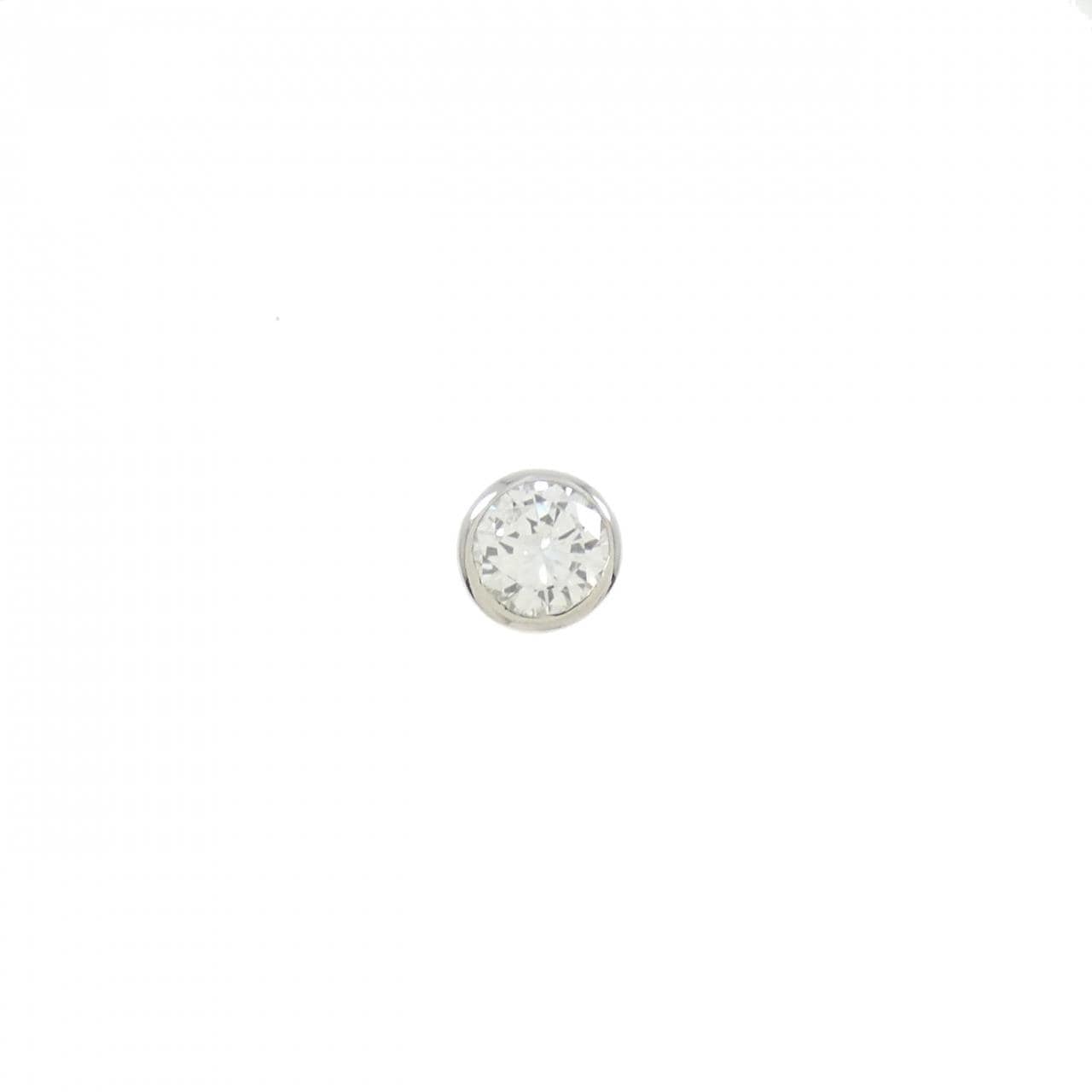 【リメイク】PT ダイヤモンド ピアス 0.301CT F I1 Good 片耳