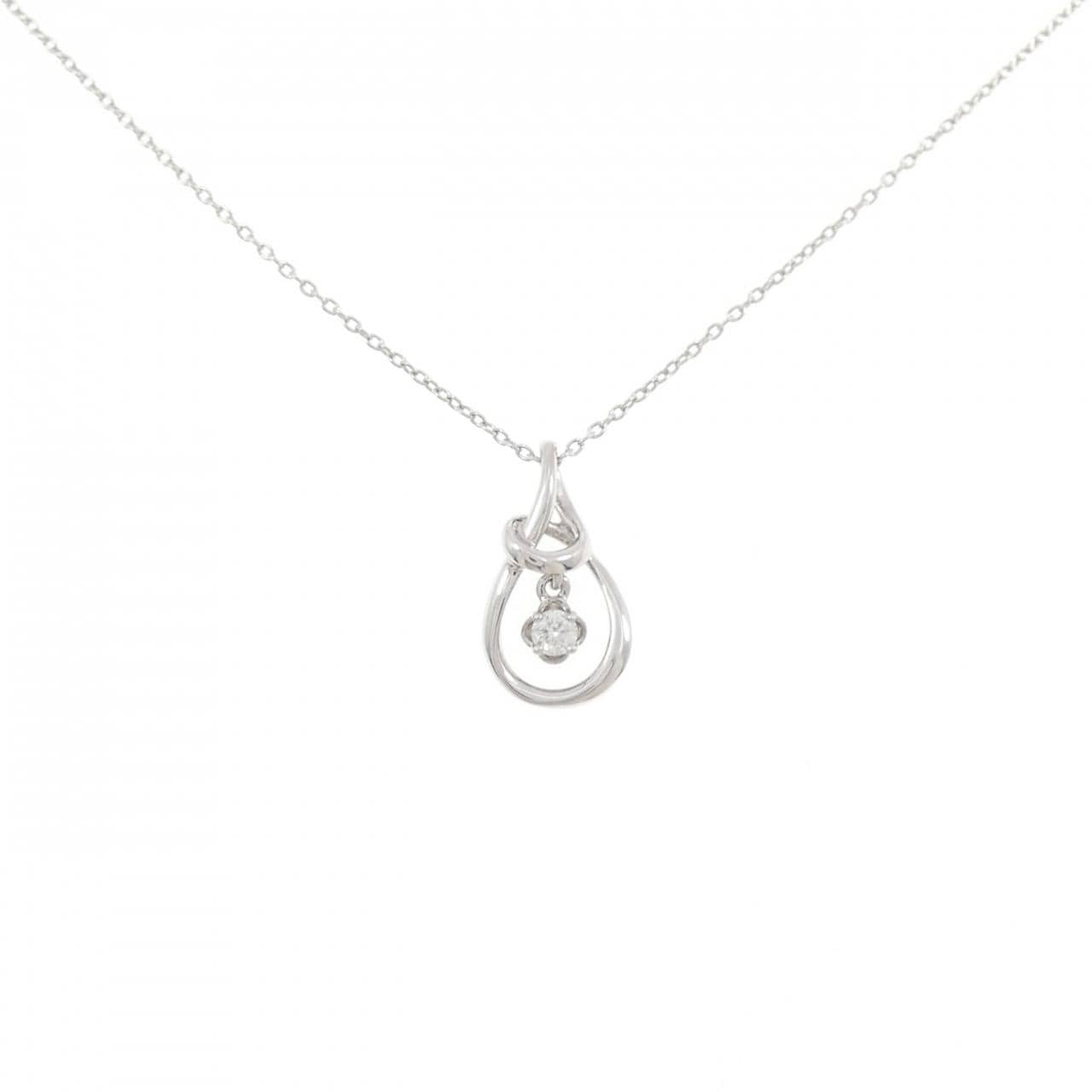 PT900/PT850 ダイヤモンド ネックレス 0.06CT
