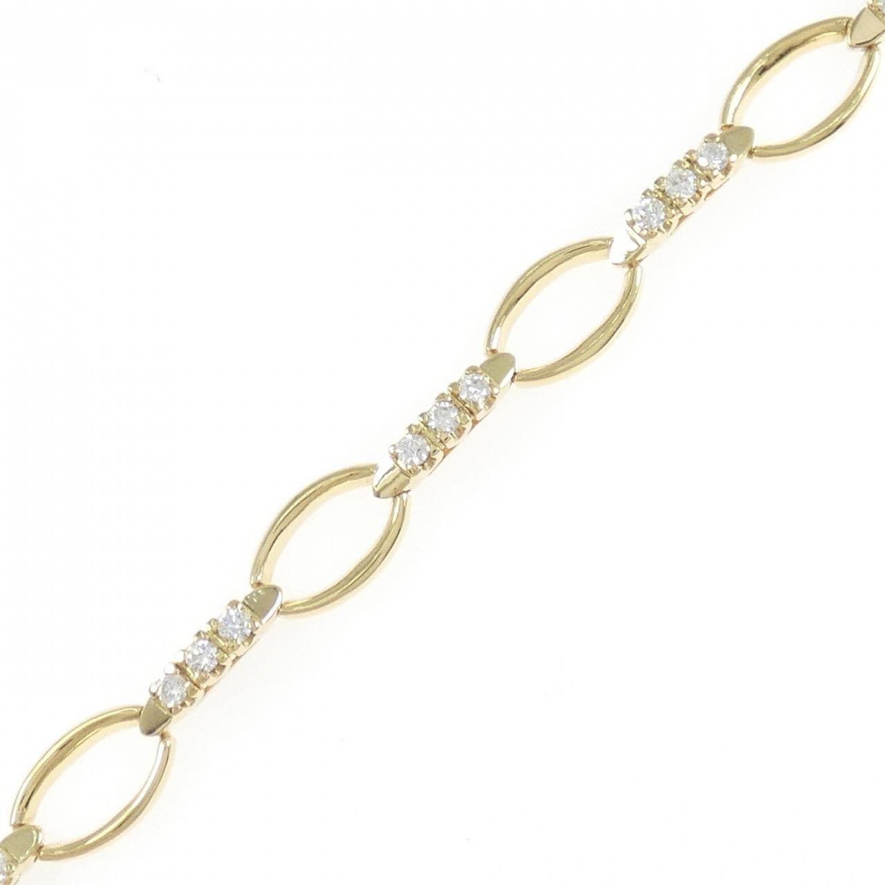 750YG ダイヤモンド ブレスレット