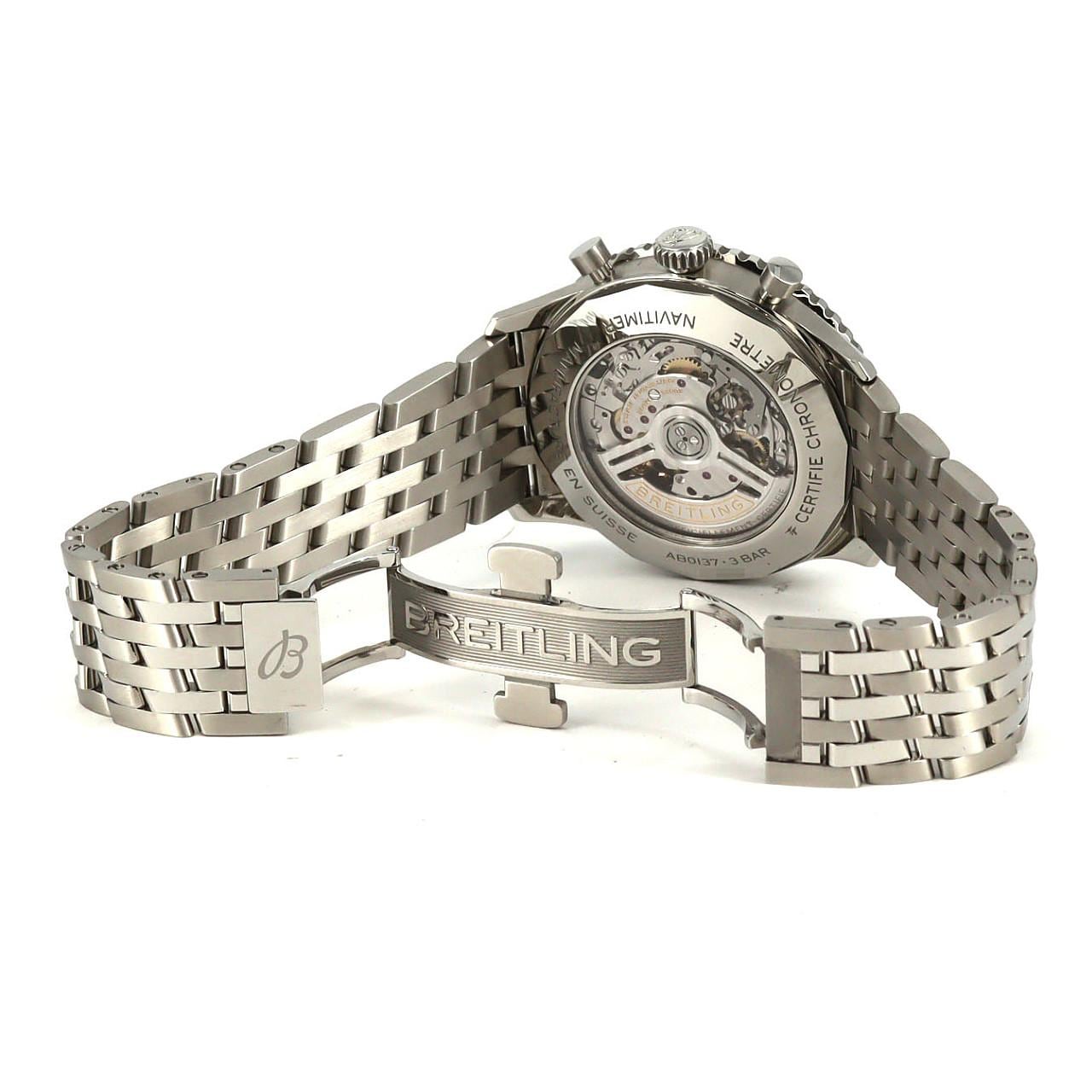 【ノーメンテナンス還元価格】ブライトリング ナビタイマーB01クロノグラフ46 AB0137/AB0137241L1A1 SS 自動巻