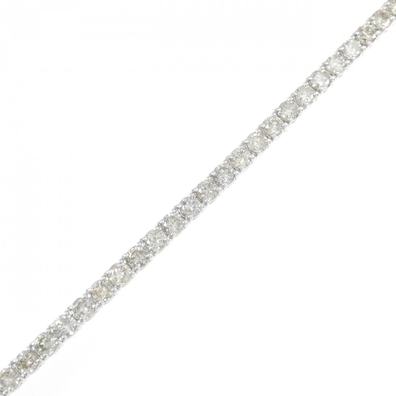 K18WG ダイヤモンド ブレスレット 5.00CT