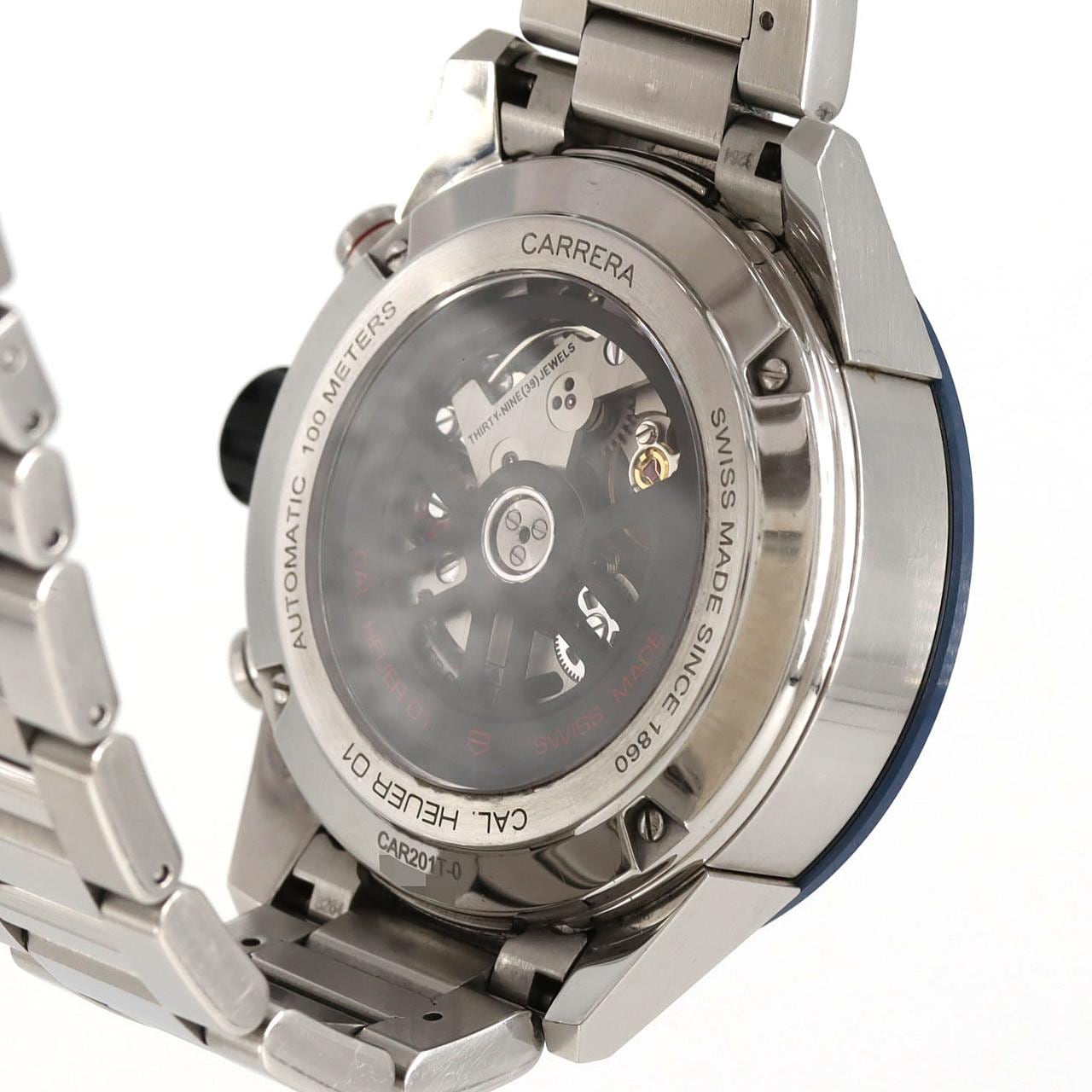 【ノーメンテナンス還元価格】タグ･ホイヤー カレラ･キャリバーホイヤー01クロノグラフ CAR201T.BA0766 SS 自動巻