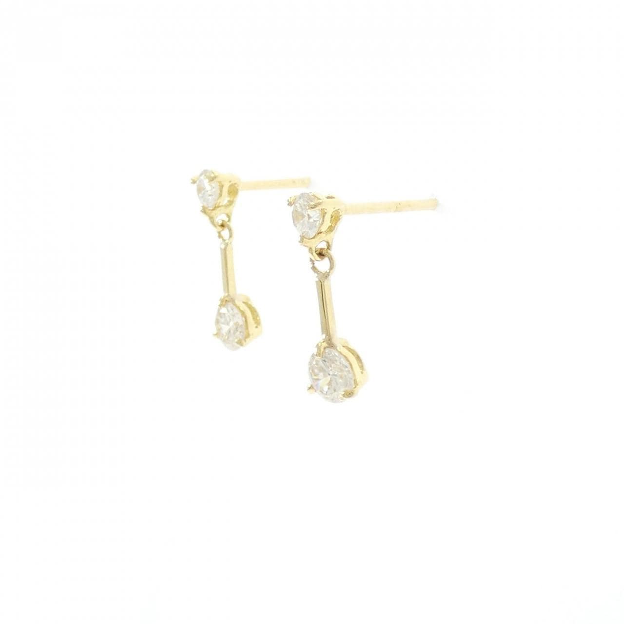 K18YG ダイヤモンド ピアス 0.50CT
