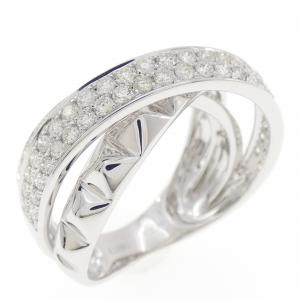 K18WG ダイヤモンド リング 1.00CT