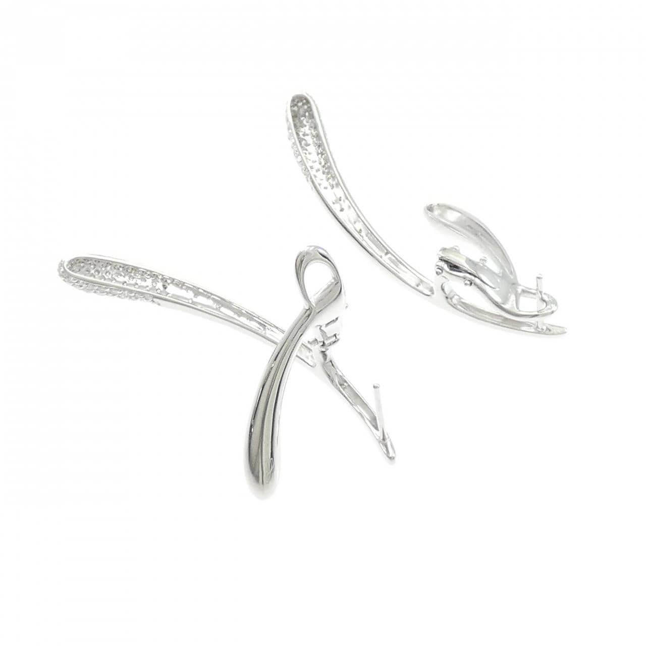 750WG ダイヤモンド ピアス 1.54CT