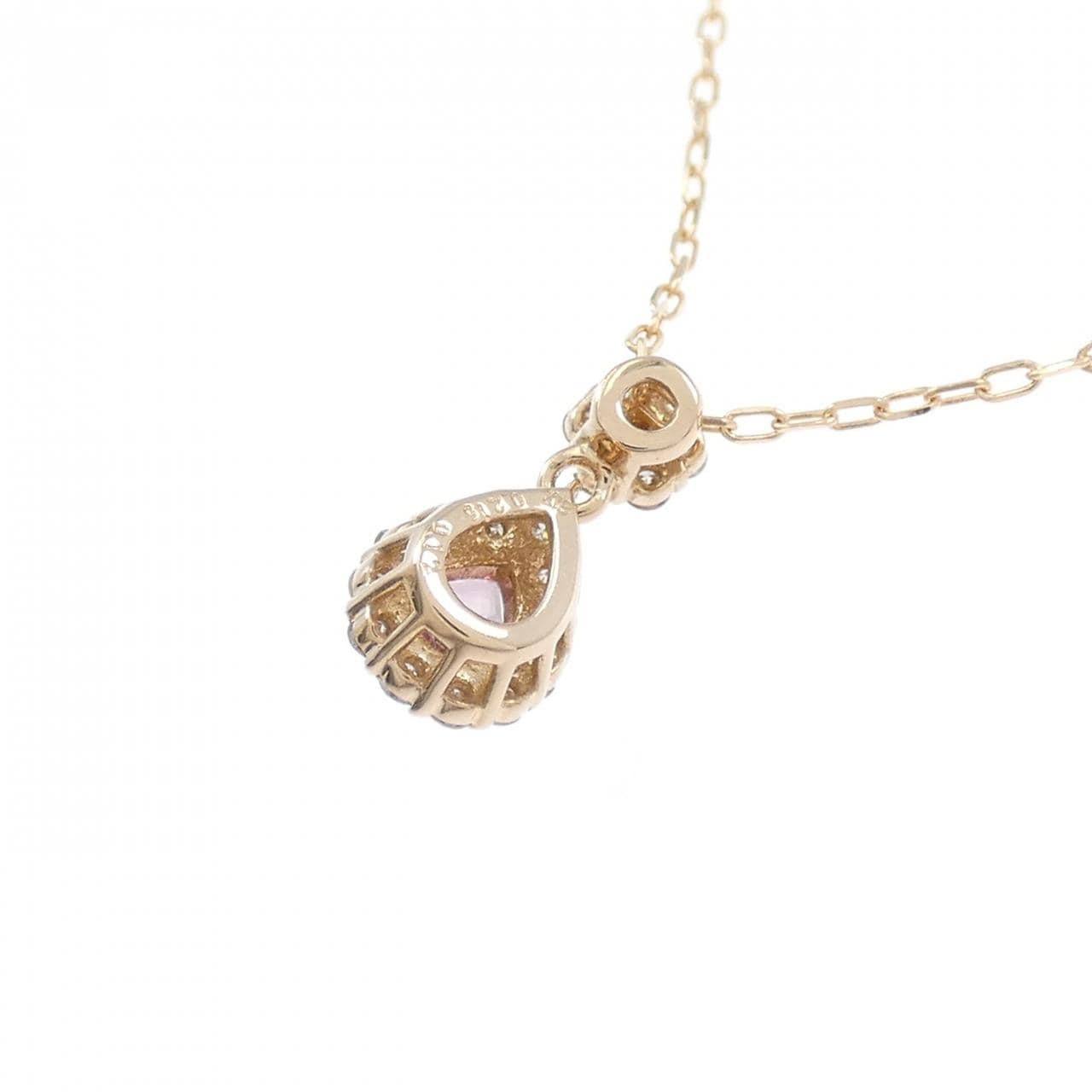 K18PG サファイヤ ネックレス 0.215CT