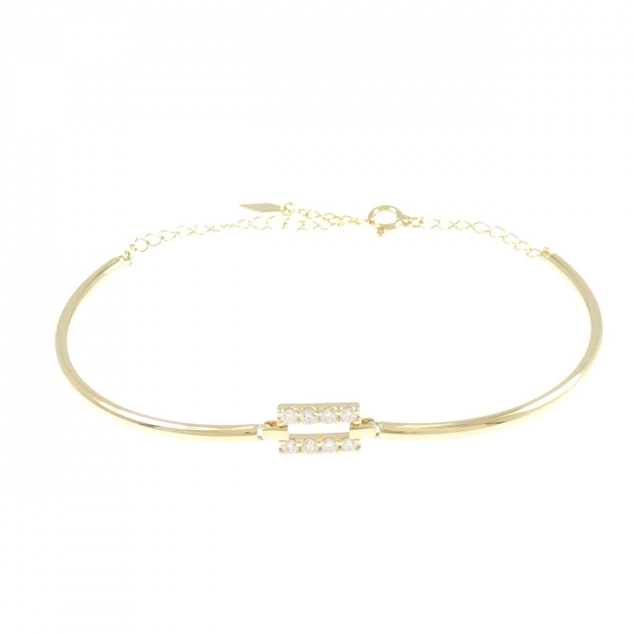K18YG ダイヤモンド ブレスレット 0.21CT