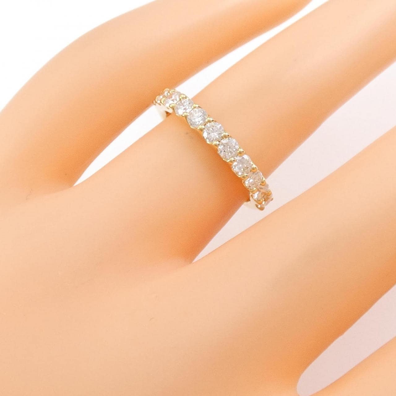 [BRAND NEW] K18YG Diamond ring 0.703CT