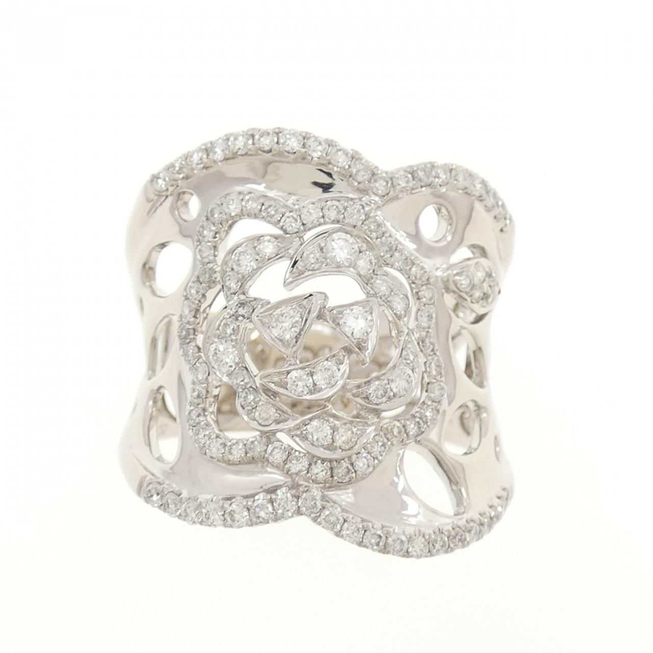 750WG ローズ ダイヤモンド リング 1.05CT