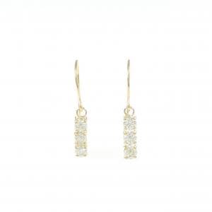 K18YG ダイヤモンド ピアス