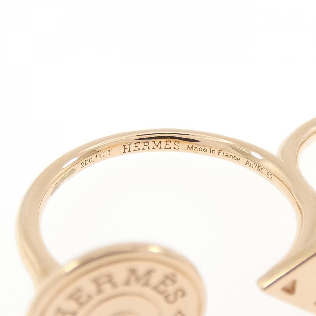 エルメス ダイヤモンド リング 0.11CT