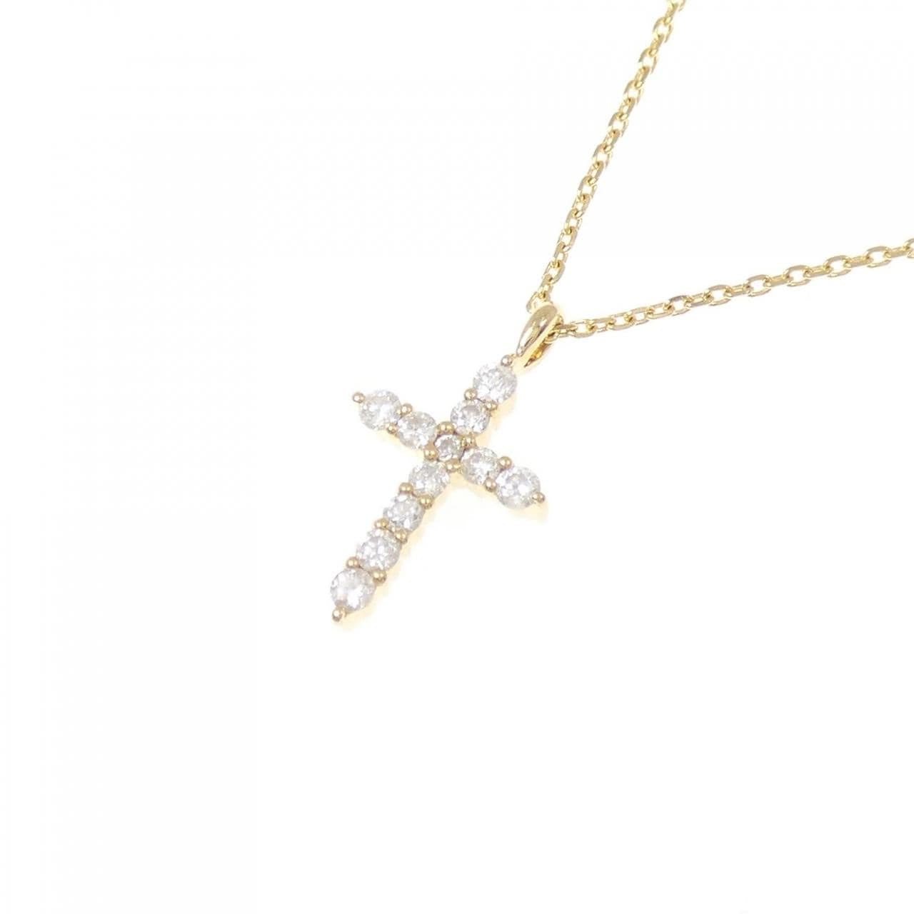 4゜C クロス ダイヤモンド ネックレス