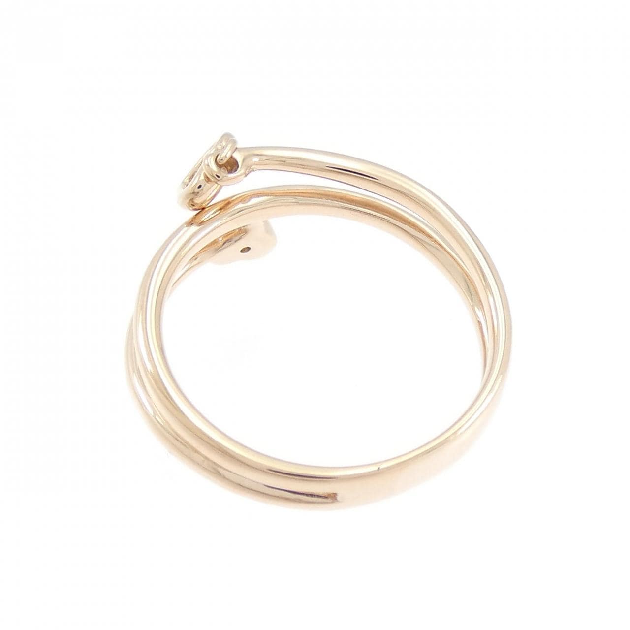 K10PG ハート ダイヤモンド リング 0.01CT