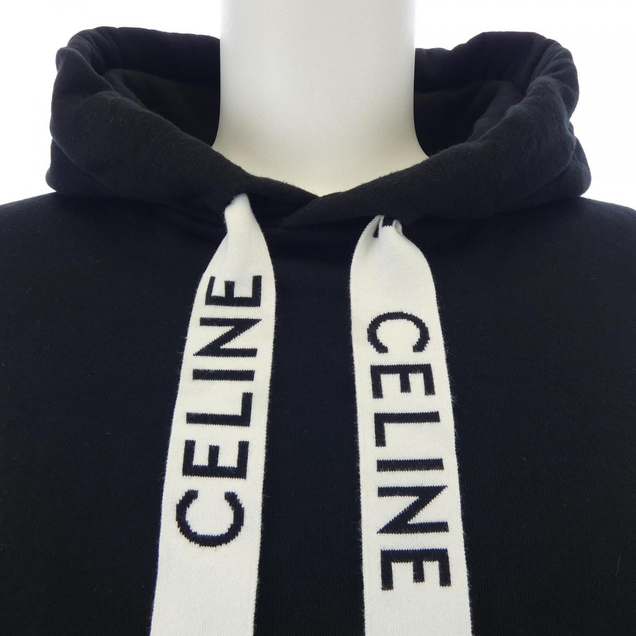 セリーヌ CELINE フード付きルーズスウェットシャツ 2Y468670Q パーカー