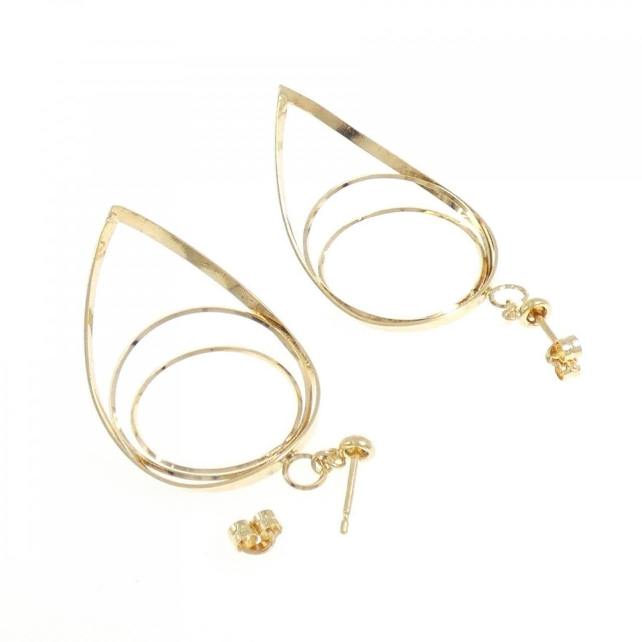 K18YG earrings