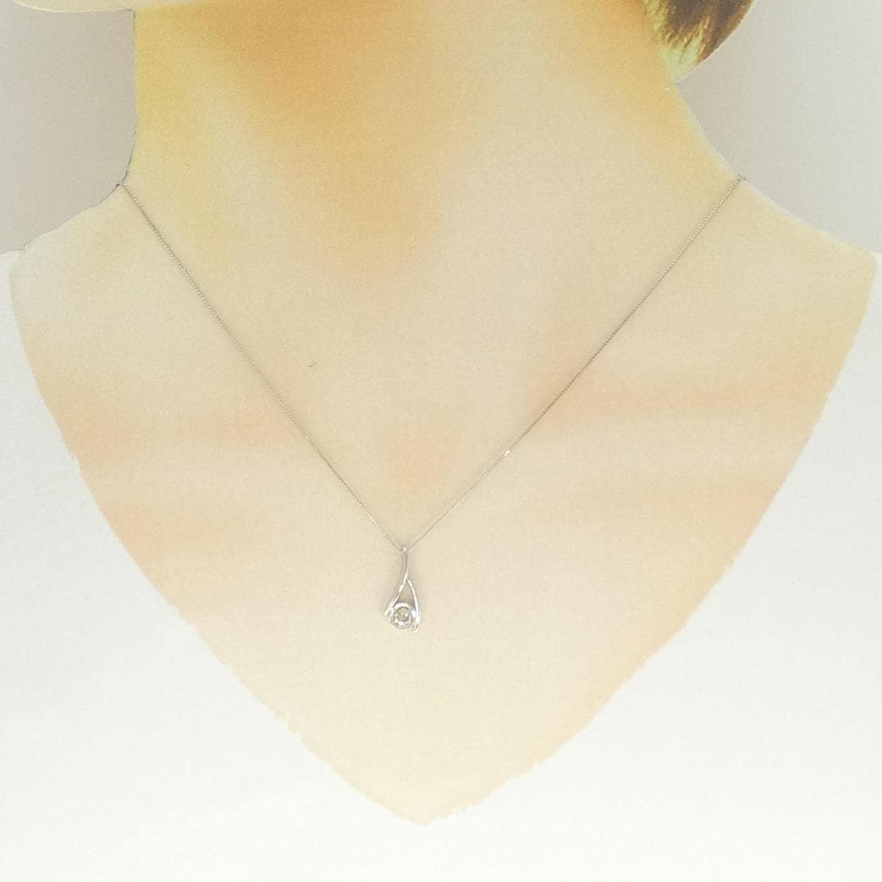 PT900/PT850 ダイヤモンド ネックレス 0.20CT