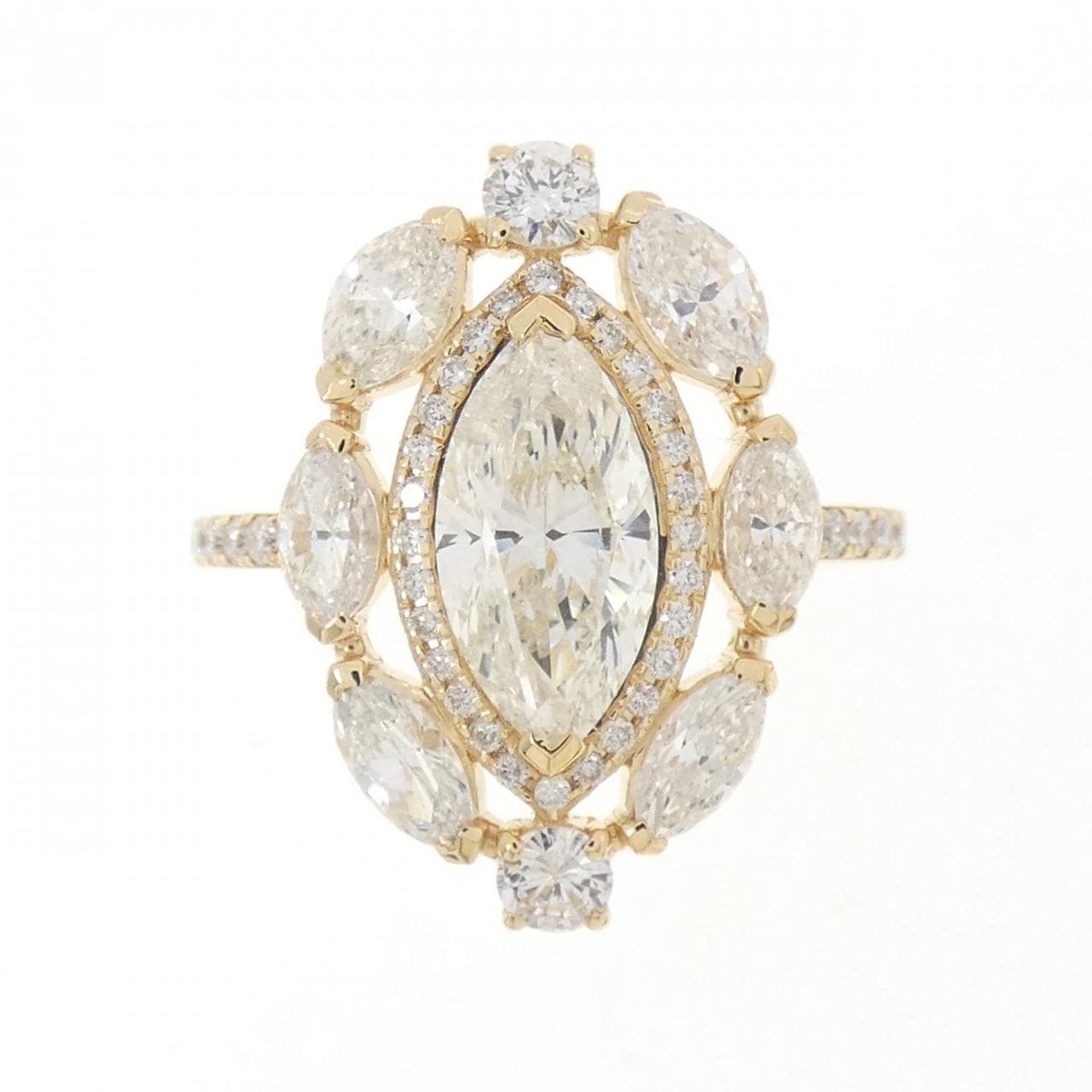 【新品】K18YG ダイヤモンド リング 2.08CT