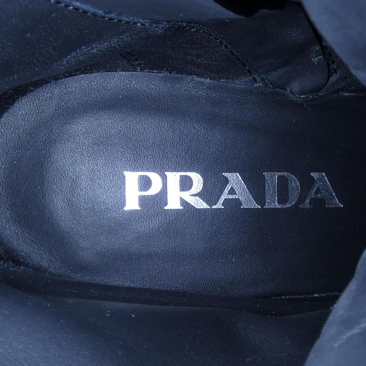 プラダ PRADA ブラッシュドレザー 1T239N トライアングルロゴ ブーツ