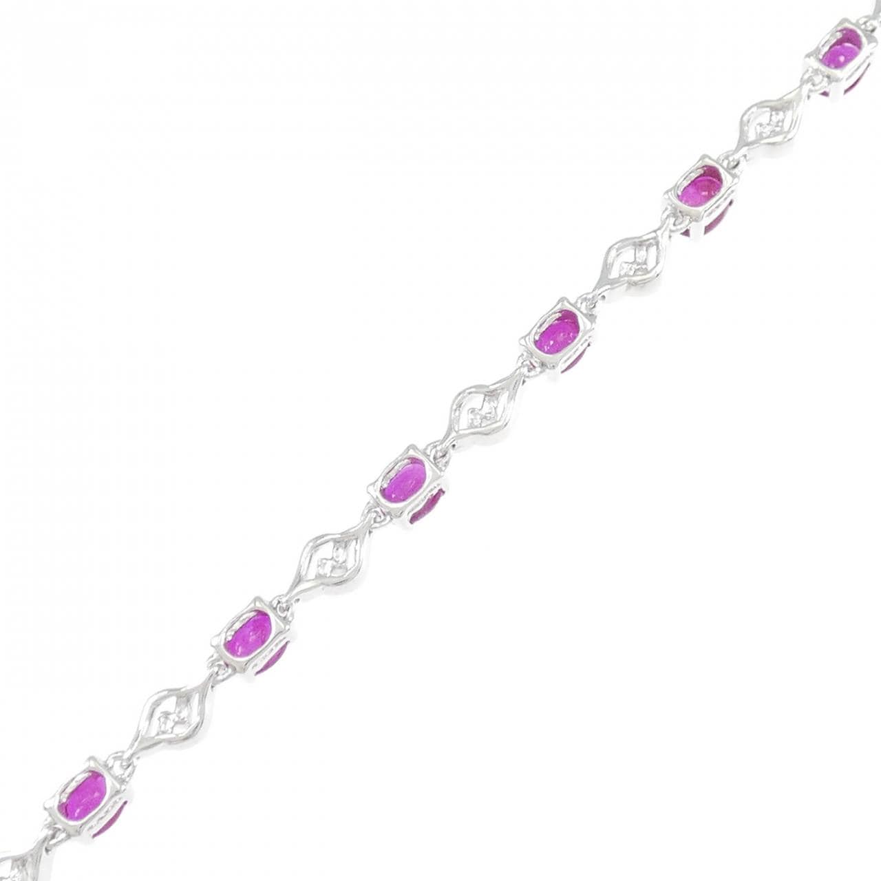 K18WG紅寶石手鏈3.46CT