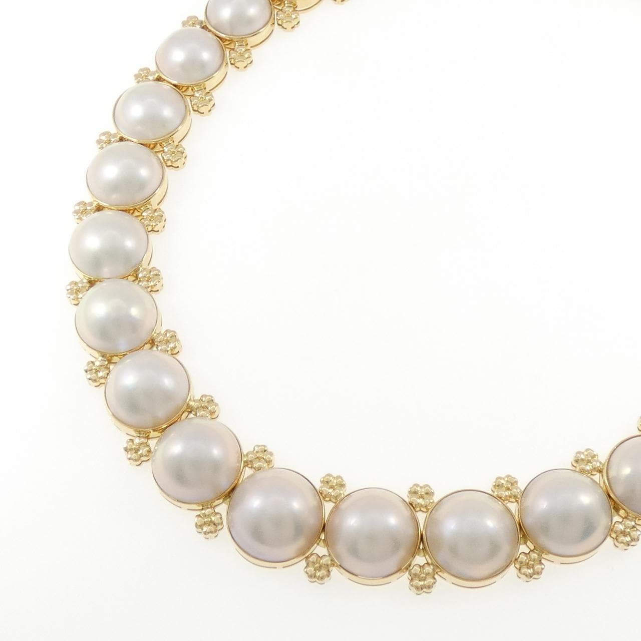 18KYG マベパール ネックレス