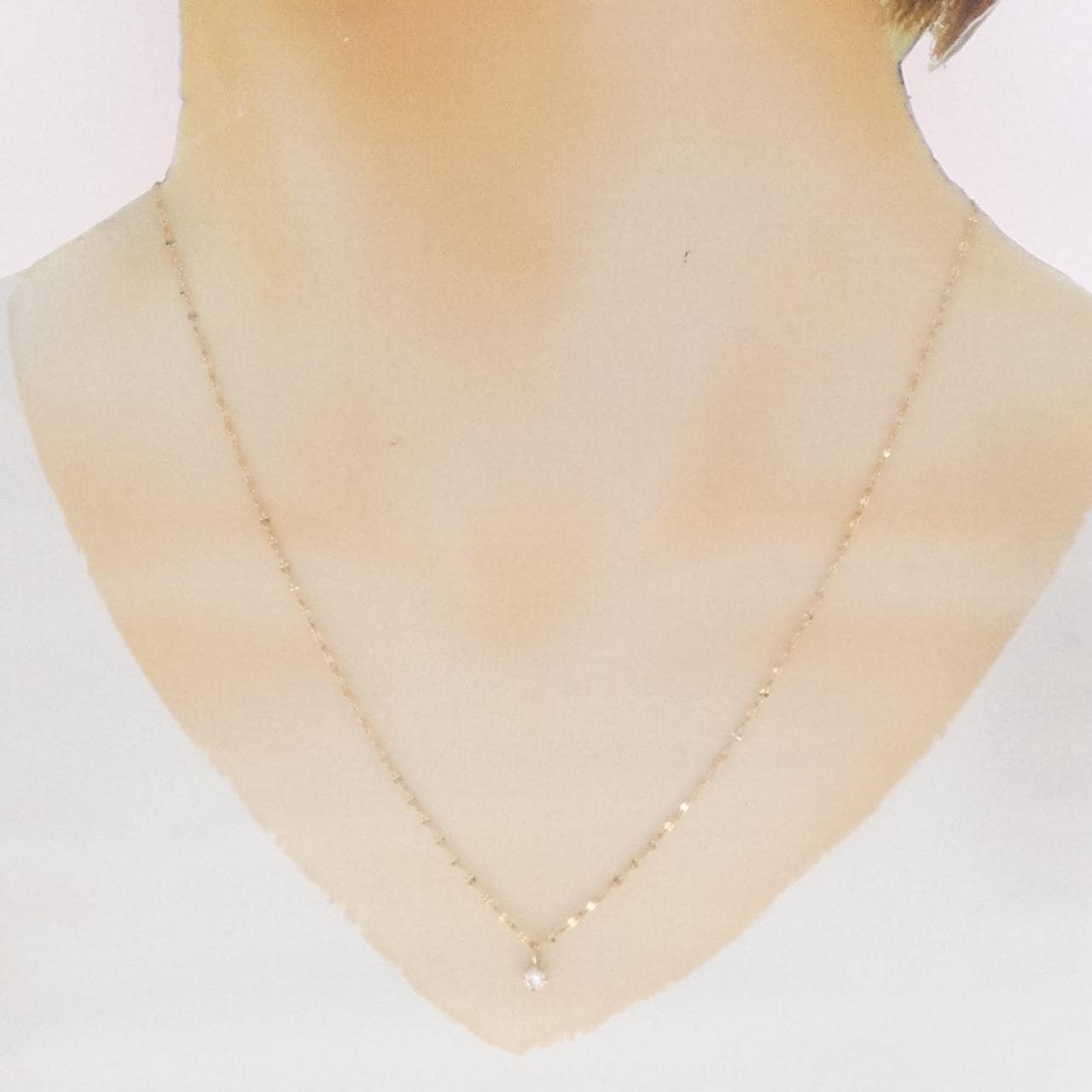 K18PG ダイヤモンド ネックレス 0.12CT