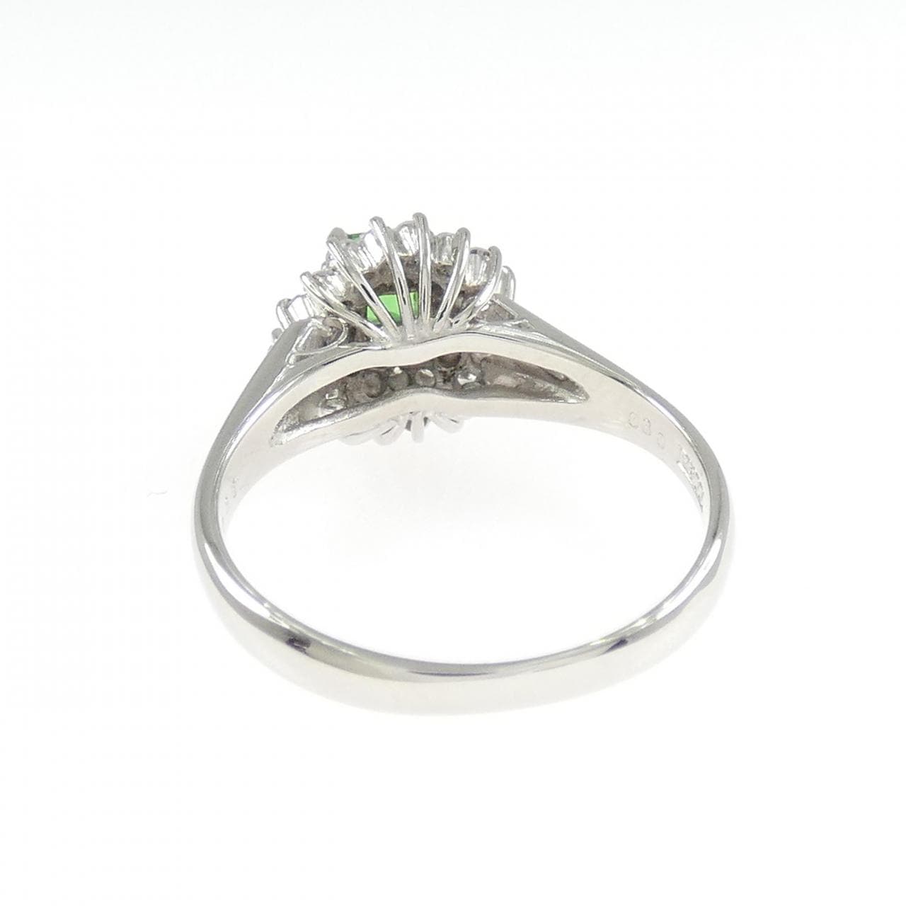 PT900 ガーネット リング 0.30CT