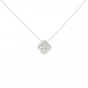 K18WG ダイヤモンド ネックレス 0.50CT