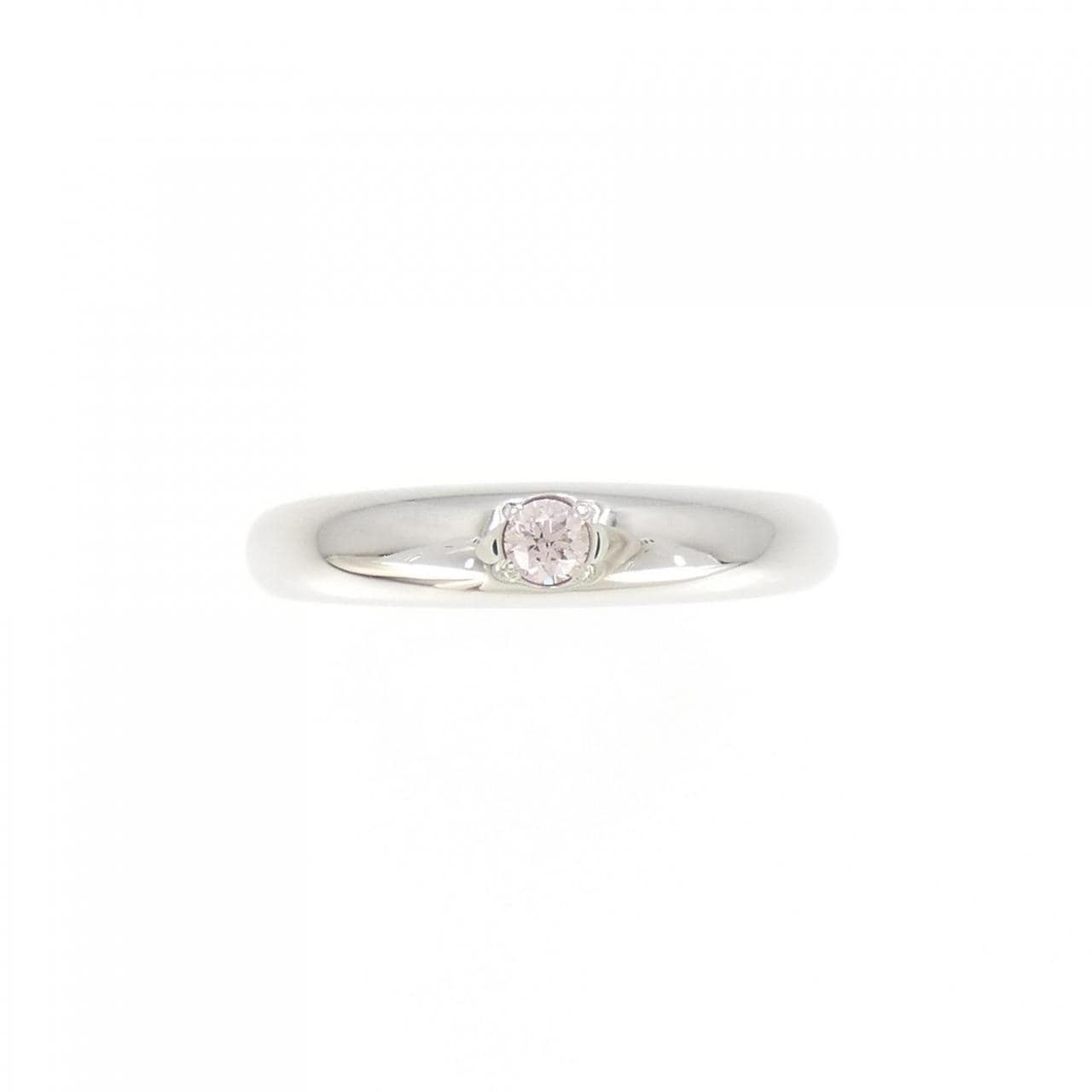 K18WG Pink diamond ring 0.07CT