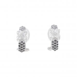 K18WG フラワー ダイヤモンド ピアス/イヤリング 1.08CT