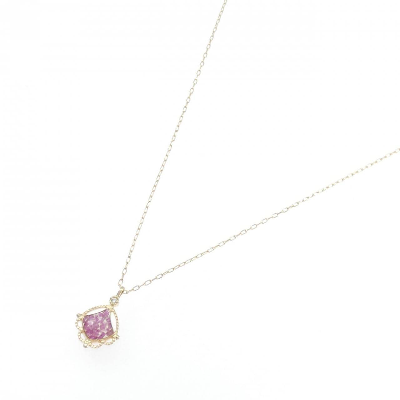 アガット カラーストーン ネックレス