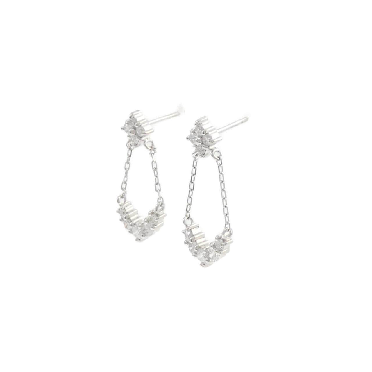 PT900 ダイヤモンド ピアス 0.50CT