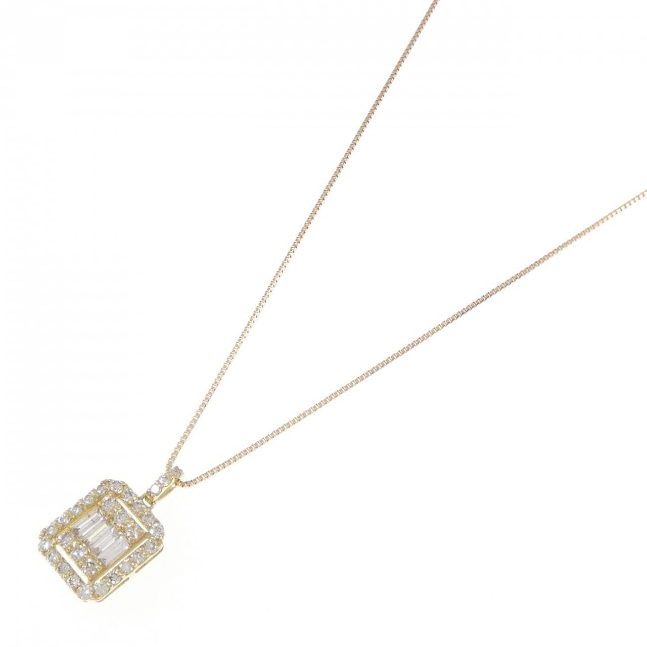 【新品】K18YG ダイヤモンド ネックレス 0.35CT
